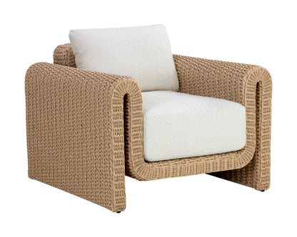 NAHLA TIBI LOUNGE CHAIR - NATURAL / LOUIS CREAM