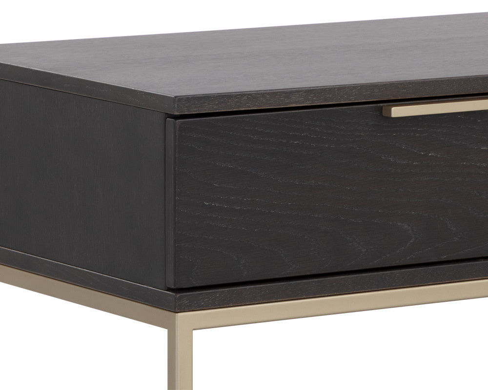 NAHLA REBEL NIGHTSTAND - LARGE - GOLD - CHARCOAL GREY