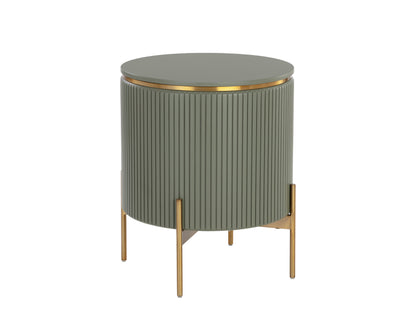 NAHLA PALOMA END TABLE - SAGE GREEN