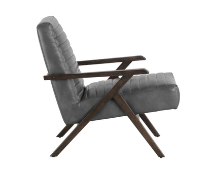 NAHLA PEYTON LOUNGE CHAIR - CANTINA MAGNETITE