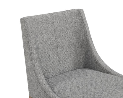 NAHLA DIONNE DINING CHAIR - MONUMENT PEBBLE