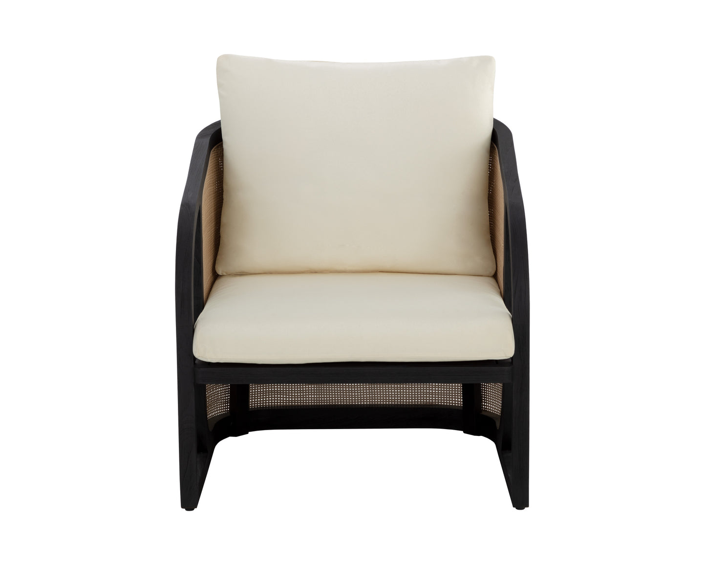 NAHLA PALERMO LOUNGE CHAIR - CHARCOAL - STINSON CREAM