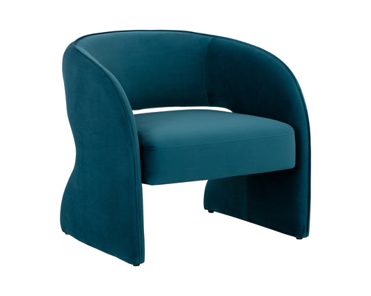 NAHLA ROSALIA LOUNGE CHAIR - TIMELESS TEAL