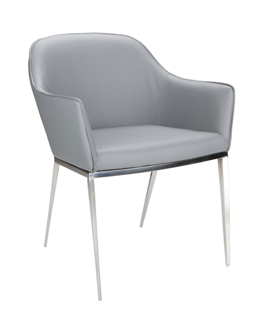 NAHLA STANIS DINING ARMCHAIR - GREY