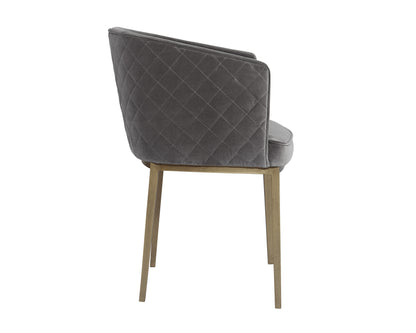 NAHLA CORNELLA DINING ARMCHAIR - BLUSH GREY