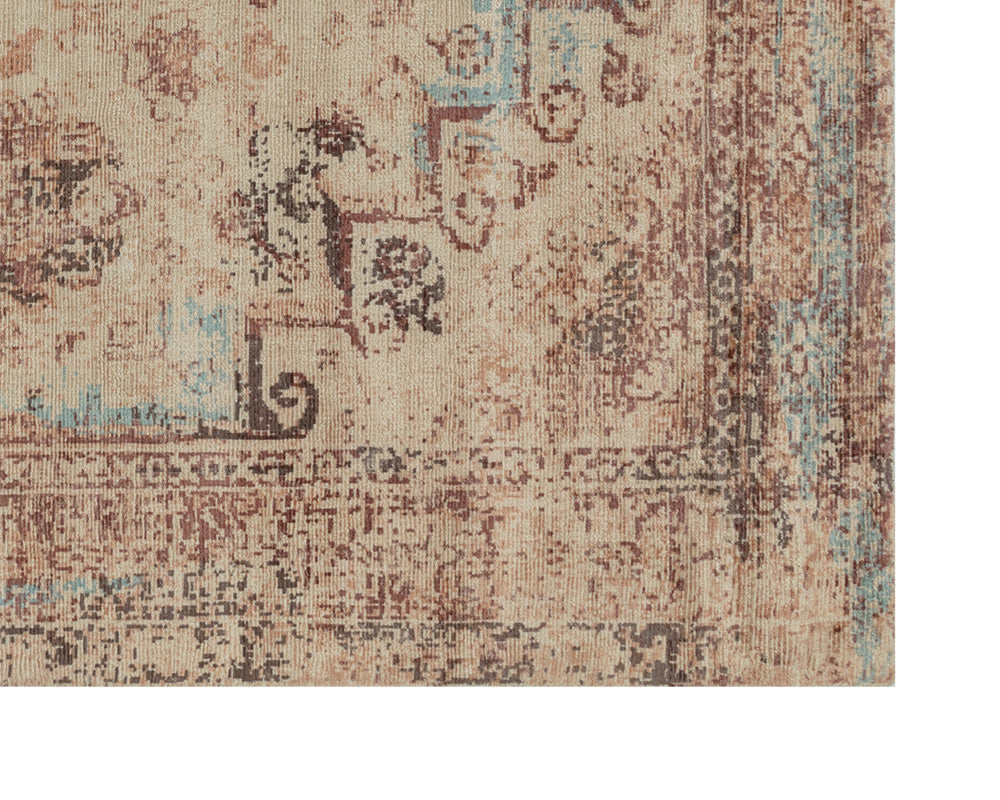 NAHLA ZAGORA LOOM-KNOTTED RUG - RUST - 10' X 14'