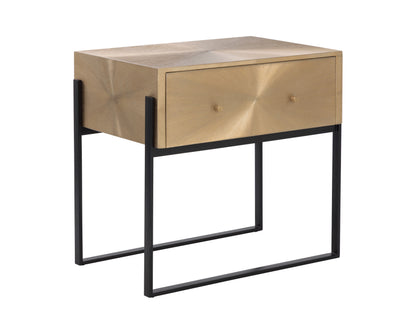 NAHLA MODENA NIGHTSTAND - LARGE - ANTIQUE GOLD