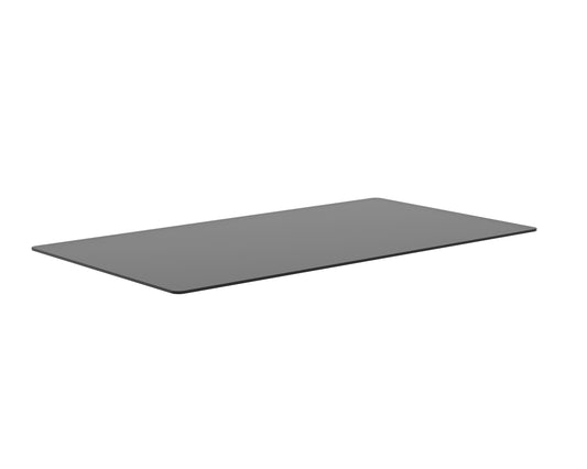 NAHLA GLASS DINING TABLE TOP - RECTANGULAR - SMOKE GREY - 96"