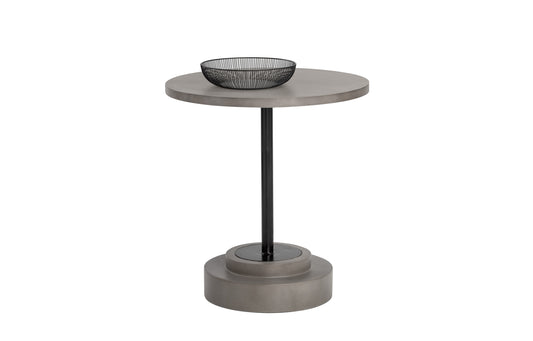 NAHLA MARLOWE BISTRO TABLE - BLACK - GREY - 27.5"