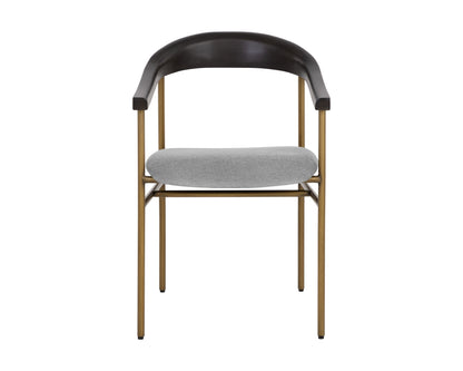 NAHLA GIORGIO DINING ARMCHAIR - POLO CLUB STONE