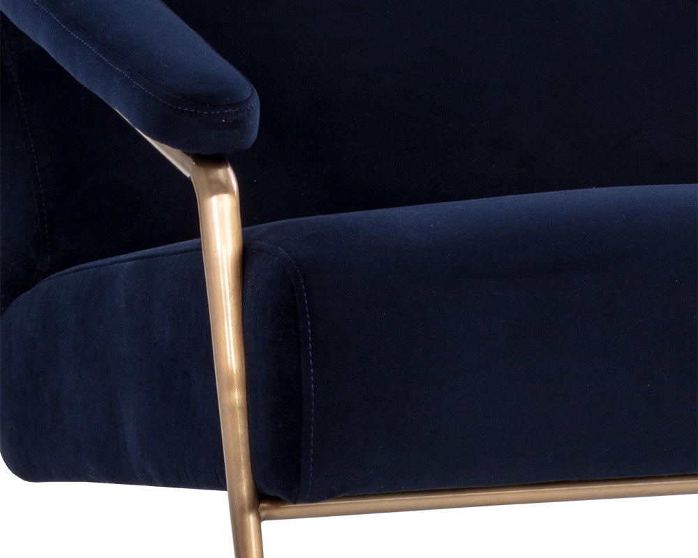 NAHLA TUTTI LOUNGE CHAIR - ABBINGTON NAVY