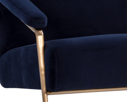 NAHLA TUTTI LOUNGE CHAIR - ABBINGTON NAVY