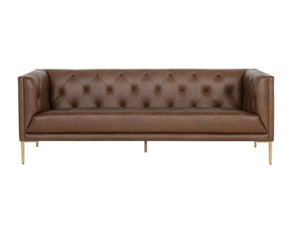 NAHLA WESTIN SOFA - VINTAGE CARAMEL LEATHER