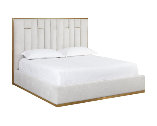 NAHLA NEMU BED - KING - RHEA LIGHT BARLEY