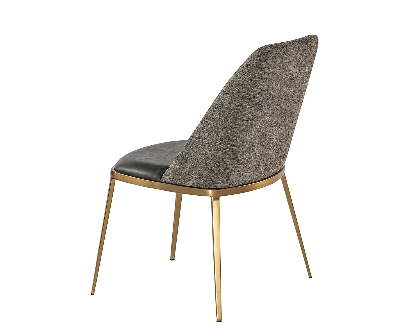 NAHLA DOVER DINING CHAIR - BRAVO PORTABELLA / SPARROW GREY