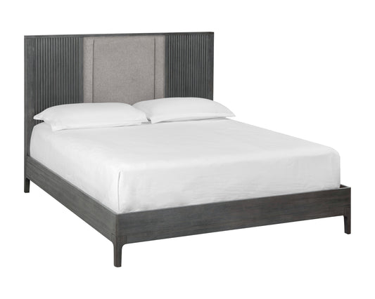 NAHLA KELDON BED - KING - BELFAST HEATHER GREY