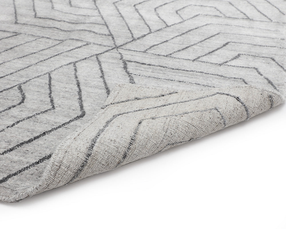 NAHLA MAZEY HAND-LOOMED RUG - GREY - 9' X 12'