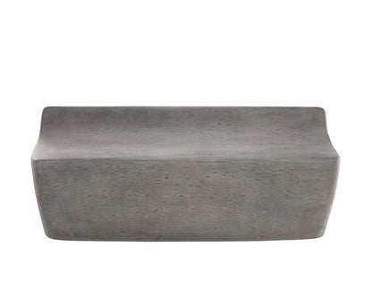 NAHLA LEDGER BENCH - ASH GREY WOOD LOOK