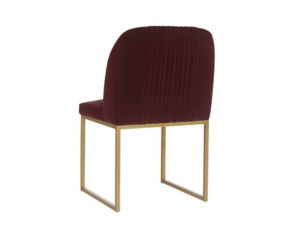 NAHLA NEVIN DINING CHAIR - MERLOT