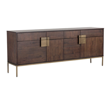 NAHLA JADE SIDEBOARD - ANTIQUE BRASS - DARK MANGO