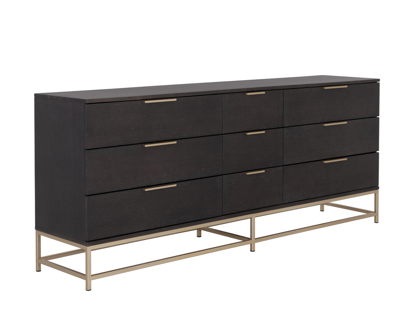 NAHLA REBEL DRESSER - LARGE - GOLD - CHARCOAL GREY