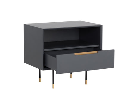 NAHLA DANBURY NIGHTSTAND - SLATE NAVY