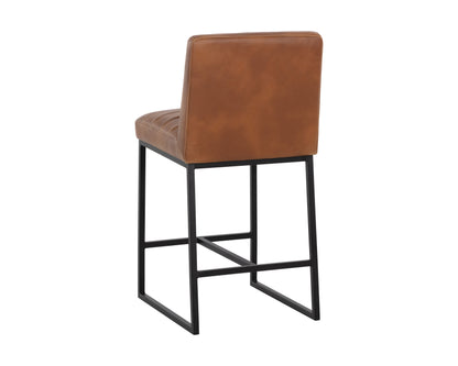 NAHLA SPYROS COUNTER STOOL - TOBACCO TAN