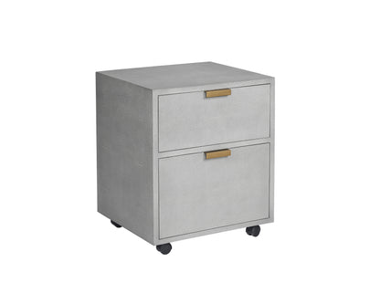 NAHLA JIRO FILE CABINET - GREY SHAGREEN