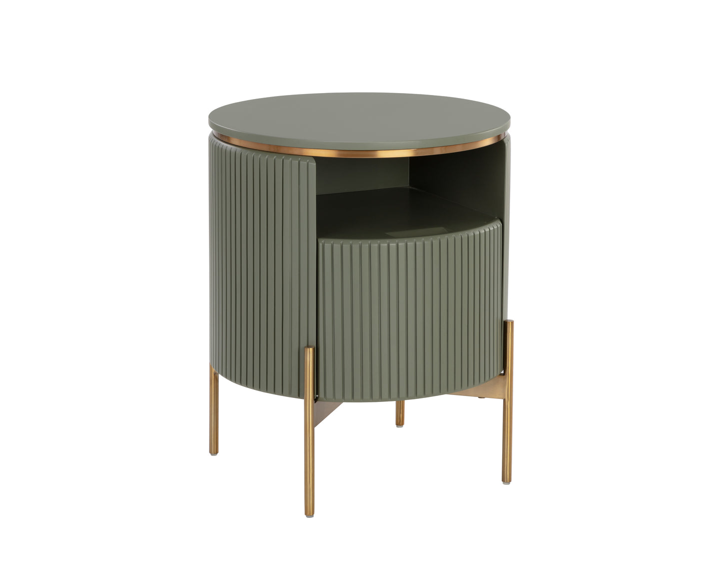 NAHLA PALOMA END TABLE - SAGE GREEN