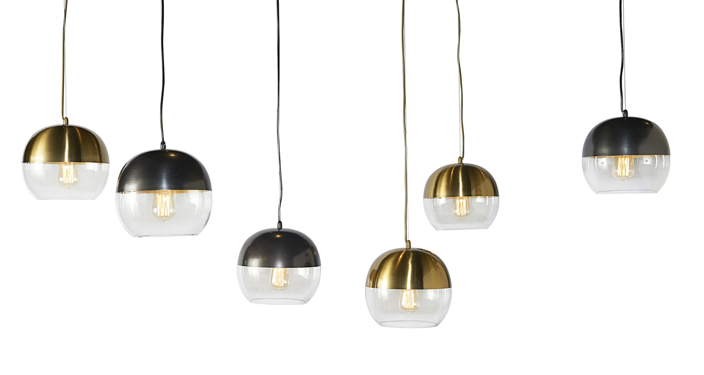 NAHLA PALIN PENDANT LIGHT - GUNMETAL