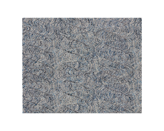 NAHLA CORFU HAND-TUFTED RUG - BLUE / CHARCOAL - 8' X 10'