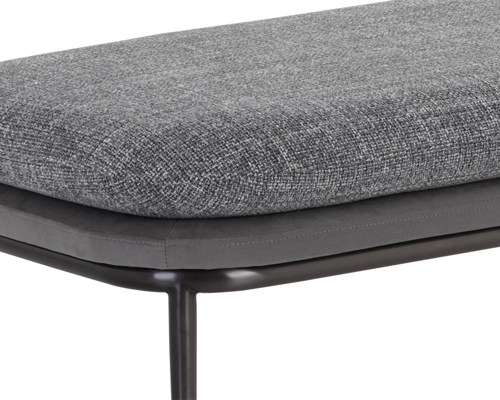 NAHLA KOFFI BENCH - GUNMETAL - CHACHA GREY / ANTONIO CHARCOAL