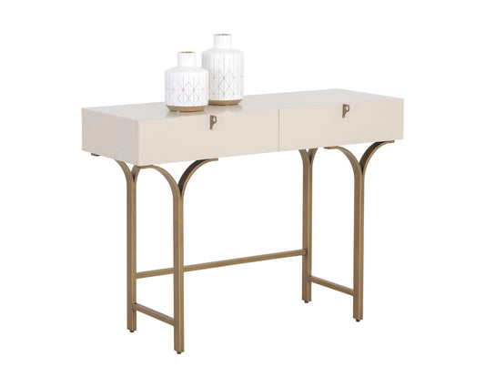 NAHLA CELINE CONSOLE TABLE - CREAM