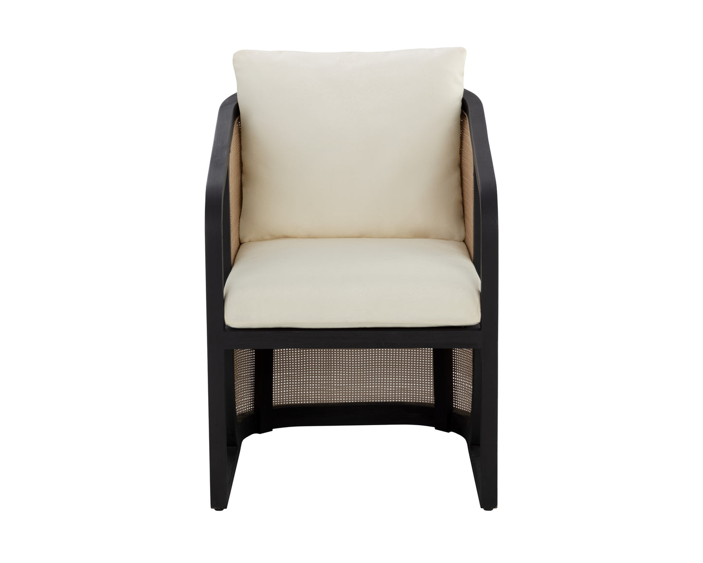 NAHLA PALERMO DINING CHAIR - CHARCOAL - STINSON CREAM