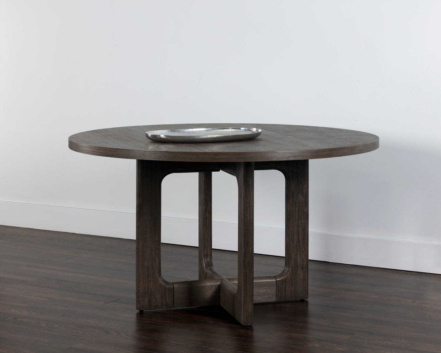 NAHLA CYPHER DINING TABLE TOP - WOOD - DARK BROWN - 55"