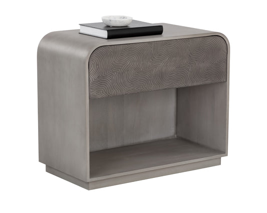 NAHLA ALGARVE NIGHTSTAND - GREY