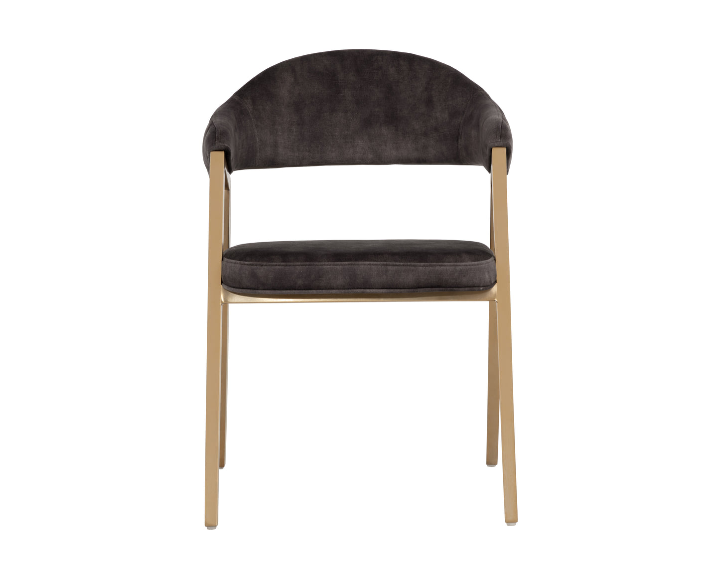 NAHLA BURGOS DINING ARMCHAIR - NONO SHITAKE