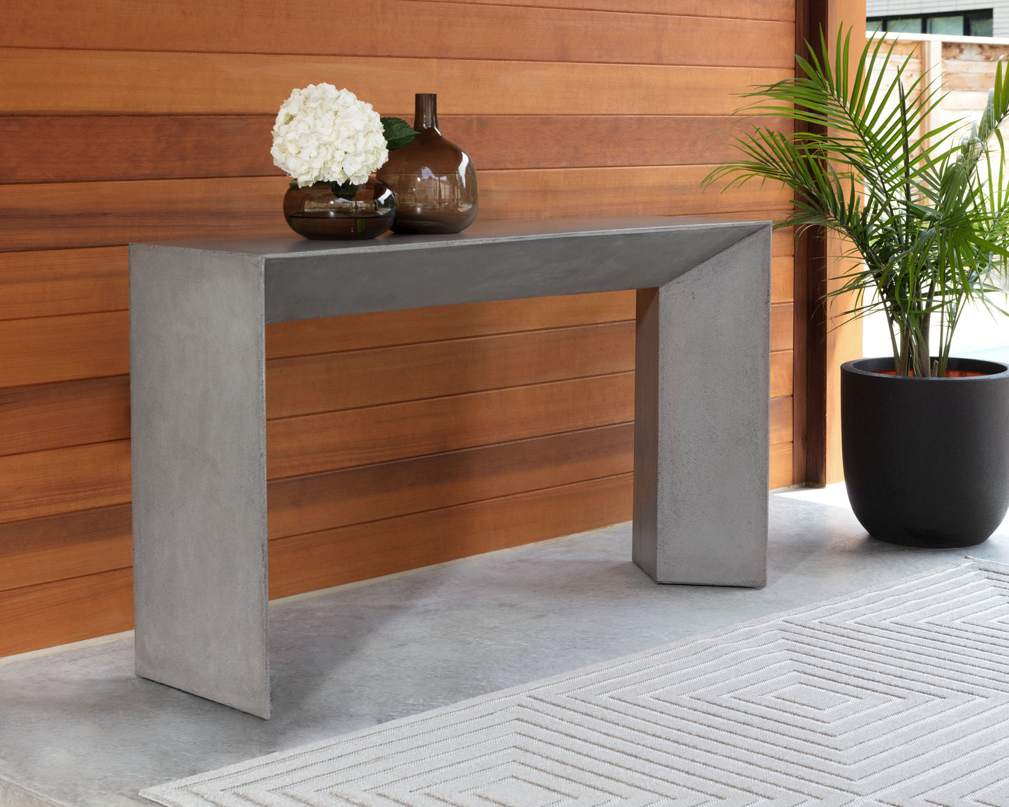 NAHLA NOMAD CONSOLE TABLE - GREY