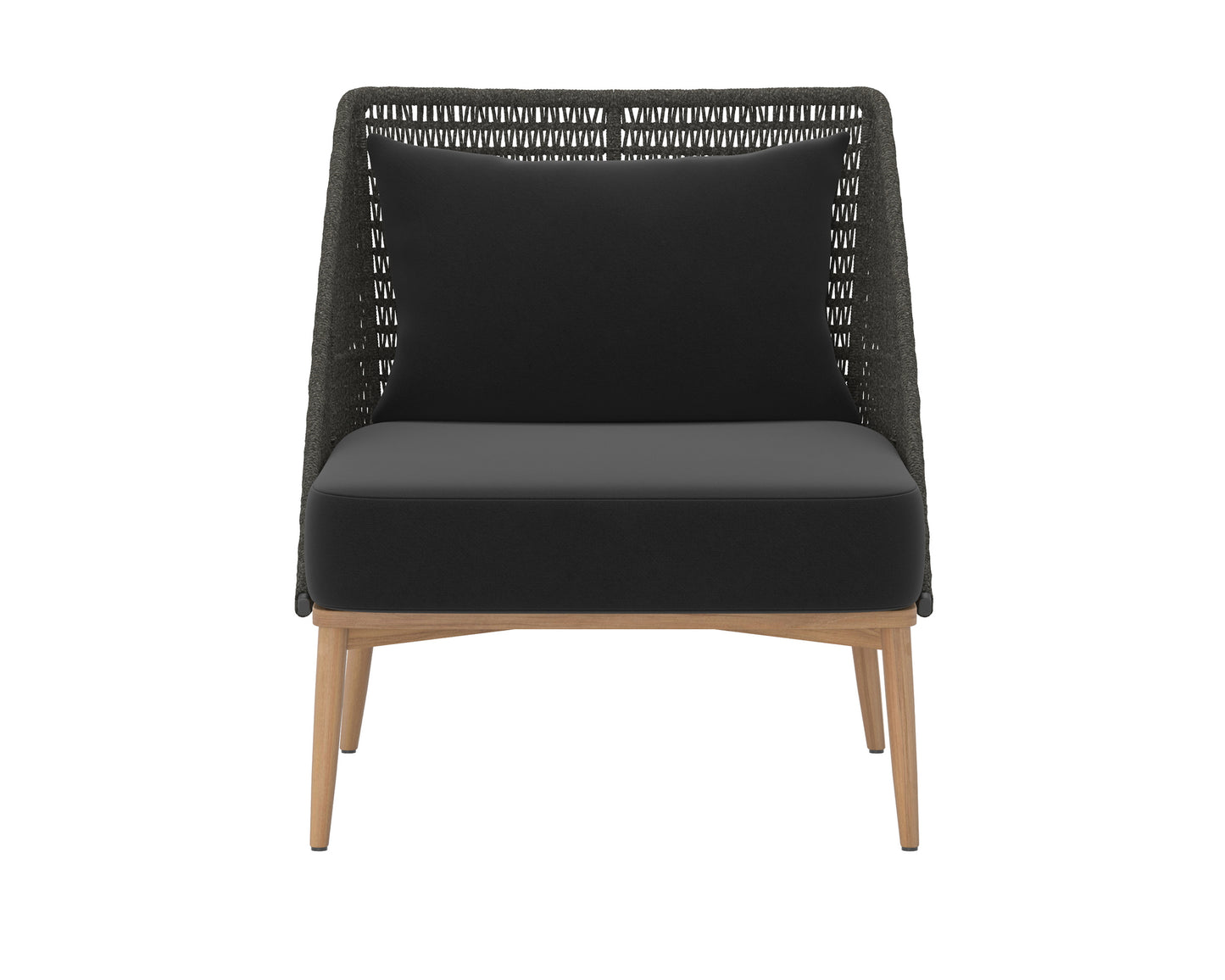 NAHLA ANDRIA LOUNGE CHAIR - ARASHI BLACK