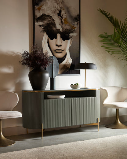 NAHLA PALOMA SIDEBOARD - SAGE GREEN