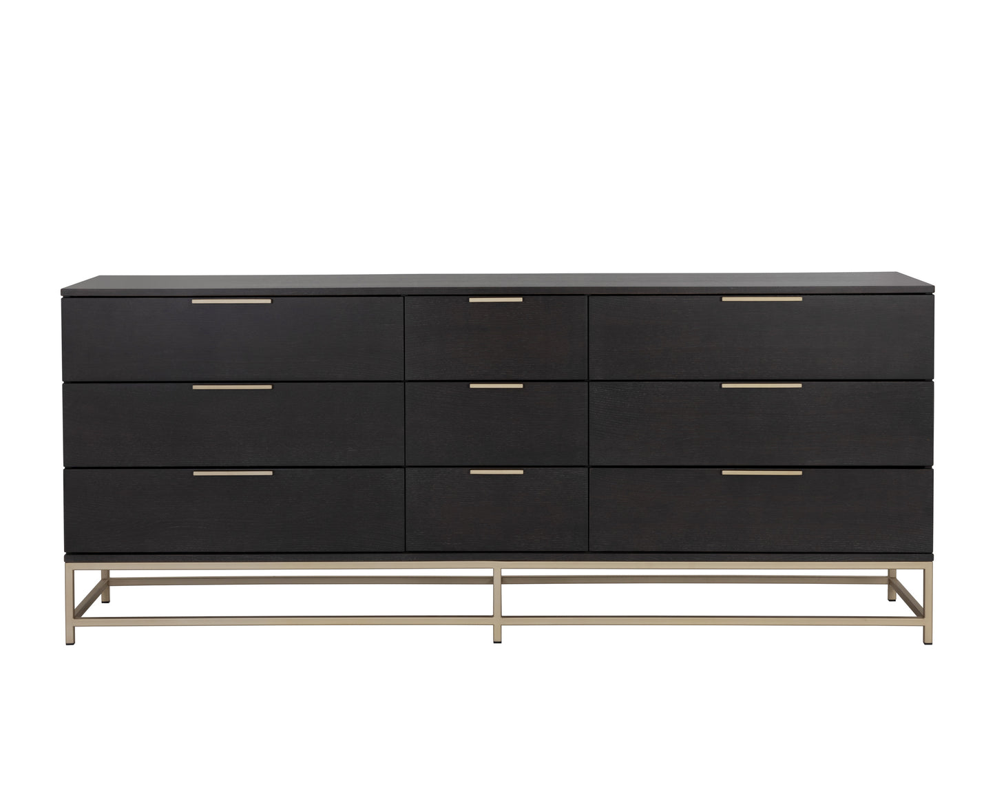 NAHLA REBEL DRESSER - LARGE - GOLD - CHARCOAL GREY