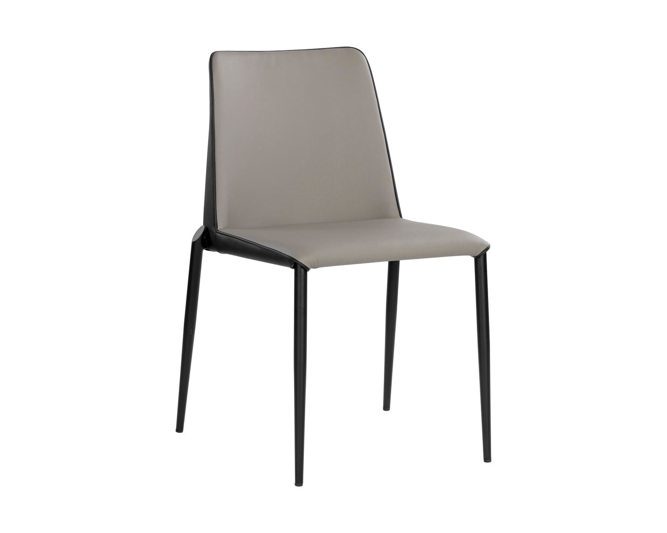 NAHLA RENEE STACKABLE DINING CHAIR - DILLON STRATUS / DILLON BLACK