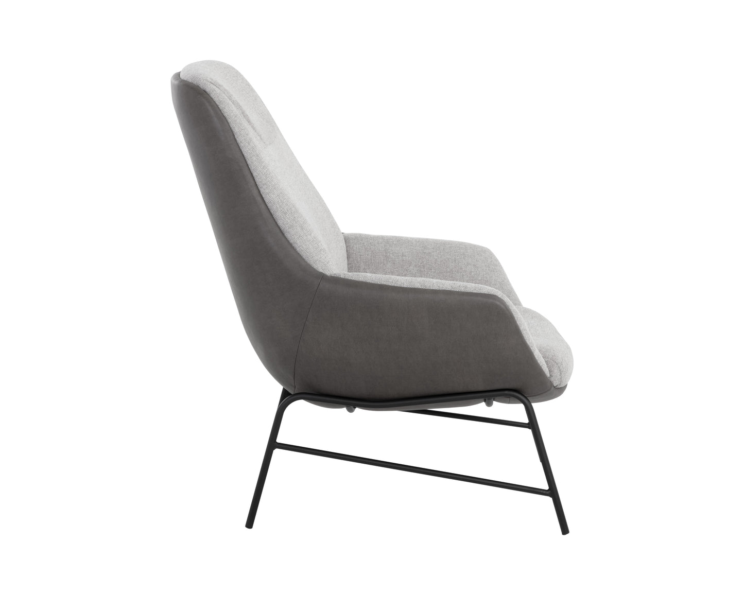 NAHLA LUCIER LOUNGE CHAIR - BELFAST HEATHER GREY / BRAVO ASH