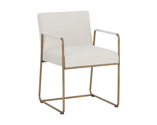 NAHLA BALFORD DINING ARMCHAIR - DANNY IVORY