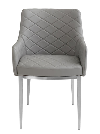 NAHLA CHASE DINING ARMCHAIR - GREY