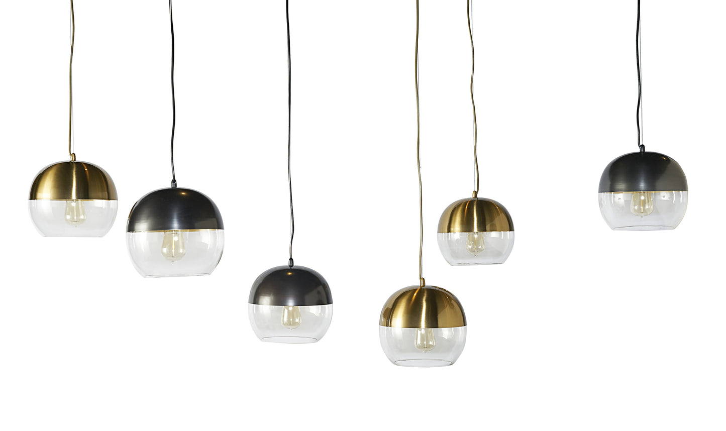 NAHLA PALIN PENDANT LIGHT - GUNMETAL