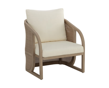 NAHLA PALERMO LOUNGE CHAIR - DRIFT BROWN - STINSON CREAM