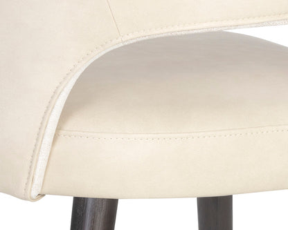 NAHLA MONAE DINING CHAIR - BRAVO CREAM / POLO CLUB MUSLIN