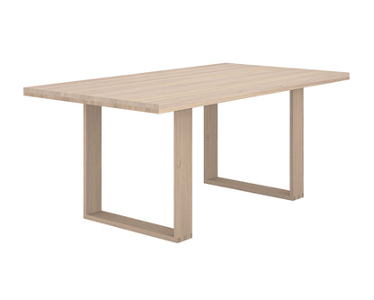 NAHLA THANUS DINING TABLE - LIGHT OAK - 72"