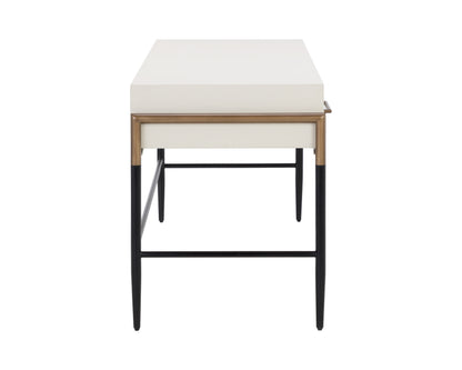 NAHLA WELDRICK DESK - OYSTER